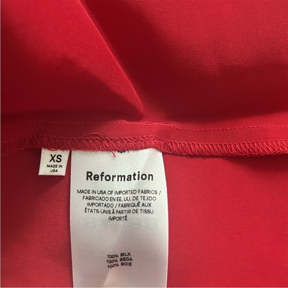 🍷 NWT Reformation Silk Parma Dress 🍷 XS - Picture 2 of 4